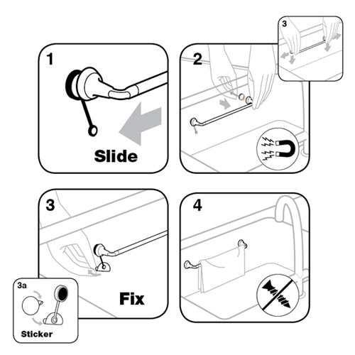 Magnetisk disktrasehållare stål