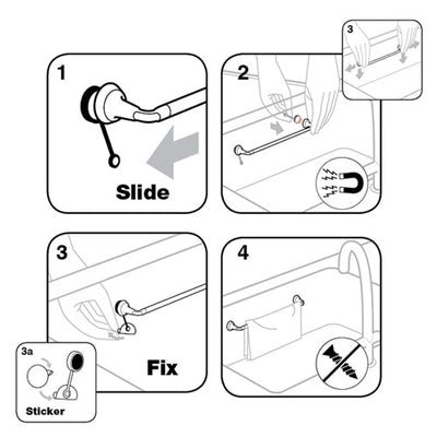 Magnetisk disktrasehållare stål